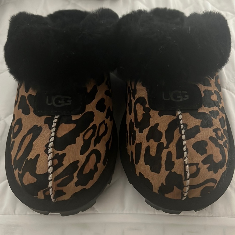 Leopard Ugg coquette slippers.